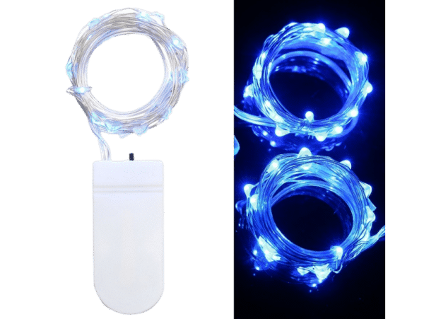 30 LED Wire Lyskæde - Blå Lys