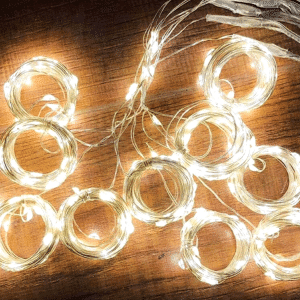 300 LED Lyskæde Gardin -Gul