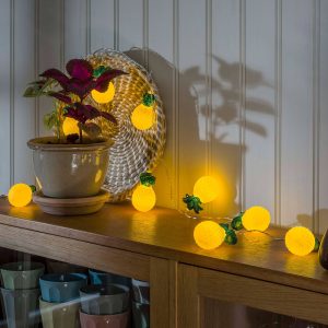 Ananas LED-lyskæde, batteridrevet