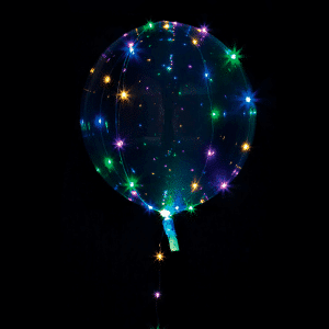 Eksklusiv LED Ballon, Multifarvet Lys