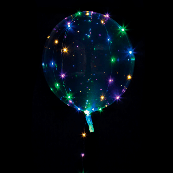 Eksklusiv LED Ballon, Multifarvet Lys