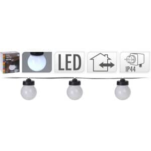 LED lyskæde med 10 lamper, hvid