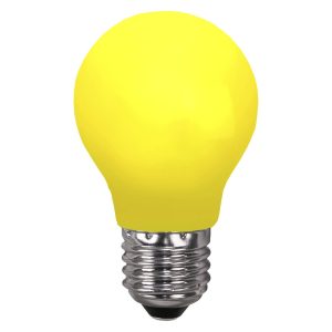 LED-pære E27 til lyskæder, brudsikker, gul
