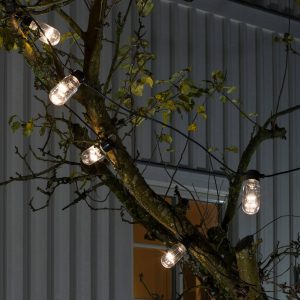 Lyskæde Biergarten 10 LED-lysrør klar varmhvid