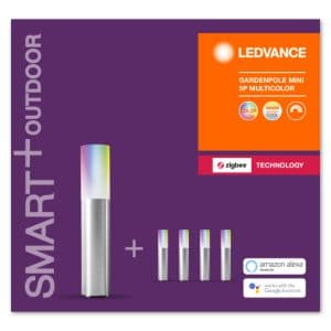 Ledvance Smart+ Zigbee Garden 5 Pole mini LED havelampe - farveskift + hvid - startpakke