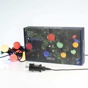 Sirius Lucas LED-lyskæde multifarvet - Startsæt 10 pærer