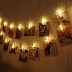 LED Lyskæde med klemmer til billeder