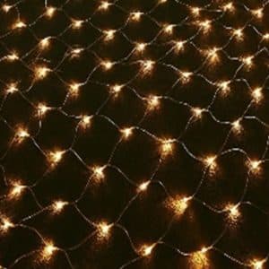 Veli udendÃ¸rs LED lysnet - gyldent lys-150 cm x 150 cm