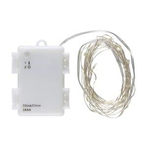 Ib Laursen - Lyskæde wire string m/40 LED lys