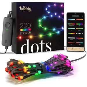 Twinkly Dots lyskæde 200 LED 10m RGB multifarve