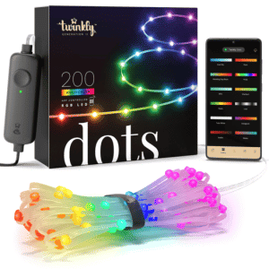 Twinkly Dots lyskæde 200LED 10m RGB multifarve/transparent