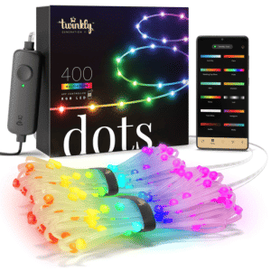 Twinkly Dots lyskæde 400 LED 20m RGB multifarve/transparent