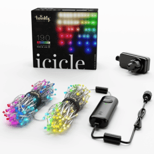 Twinkly Icicle lyskæde 190 LED istapper 5m RGB+W