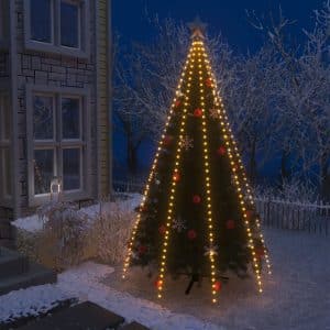 vidaXL netlys til juletræ med 400 LED'er IP44 400 cm