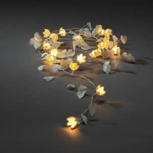 Blade og Blomster LED-lyskÃ¦de, klar/hvid