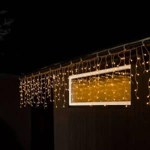 Isregn-LED-lysgardin, 200 lyskilder, udendørs brug