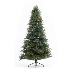 Twinkly kunstigt juletræ m/lys - guld & sølv lys