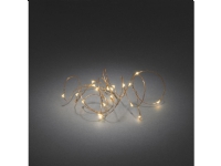 Konstsmide Light set, Dekorativ lyskæde, Kobberfarve, Metal, Plast, Polyvinylchlorid (PVC), IP20, 20 Lampe( r), LED