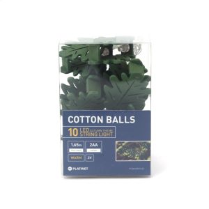 PLATINET Cotton Balls - 10 LED kædelys 1.65m - Efterår