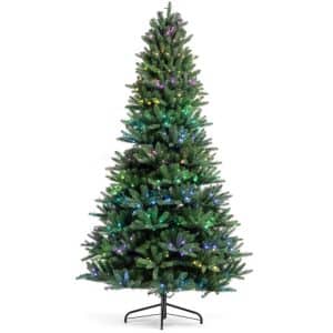Twinkly kunstigt juletræ m/lys - farvet & hvidt lys