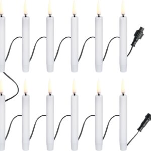 Christmas String, 12 Candles, Extender, White, 1,3x11 cm