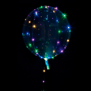Rund Klar Multifarvet LED Ballon