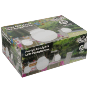 Party Lighting LED lyskæde med 20 LED,11 m, hvid