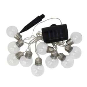 LED lyskæde - udendørs m. solcelle funktion, 20 pærer, 5,8 m
