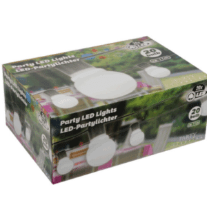 Party Lighting LED lyskæde med 20 LED,11 m, hvid