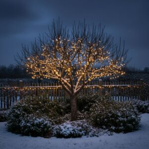 Aurora PRO solcelle lyskæde (300 LED, varm hvid)