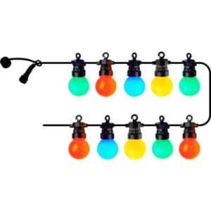 Sirius Lucas udendørs lyskæde, farvede pærer, startsæt