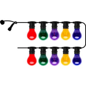 Sirius Tobias udendørs lyskæde, farvede pærer, startsæt