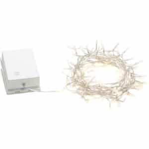 Konstsmide udendørs lyskæde, batteri, 80 varm hvide lys, 7,9 meter