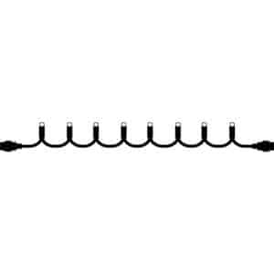 Sirius Top-Line Energy udendørs lyskæde, 300 varm hvide lys, 30 meter, forlænger