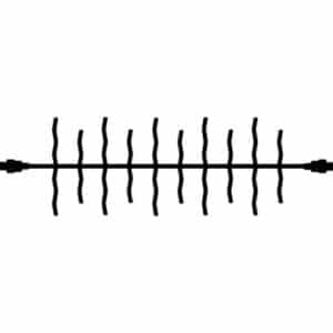 Sirius Tech-Line Cluster udendørs lyskæde, 120 varm hvide lys, 2 meter, forlænger