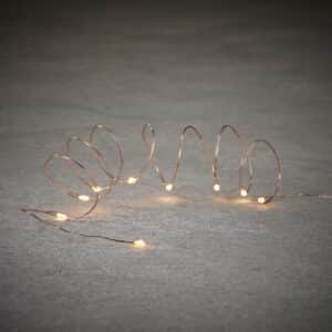 Lyskæde kobberfarvet