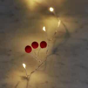 Sirius - Dolly Lyskæde, Rød, 2 m