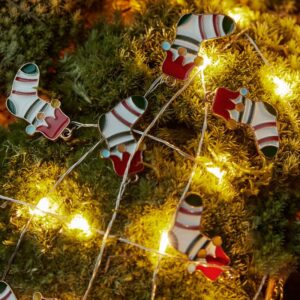 Sirius - Nille, Julesok, Hvid/Rød/Sort, L90+30 cm