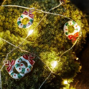 Sirius - Nille, Krans, Hvid/Rød/Grøn, L90+30 cm