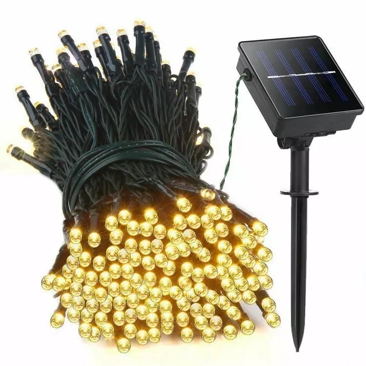 Adina solcelle lyskæde (100 LED, varm hvid)