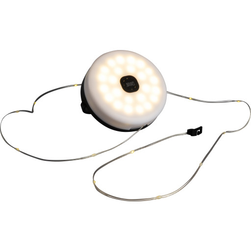 Konstsmide 3-i-1 genopladelig lampe, 50 lys