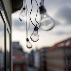 Julia LED lyskæde 10 klare pærer 4,5m forlængersæt