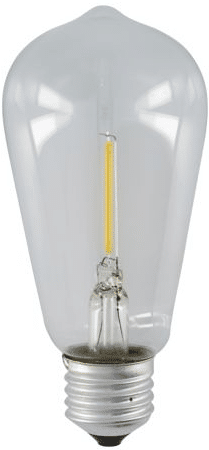 LED-pære / elpære House Doctor Function G80, sort glas til lyskæde 209420121