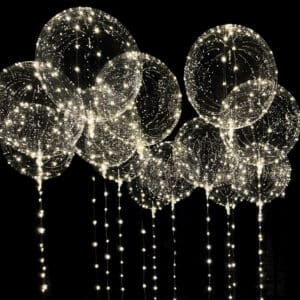 Rund LED Ballon Hvid