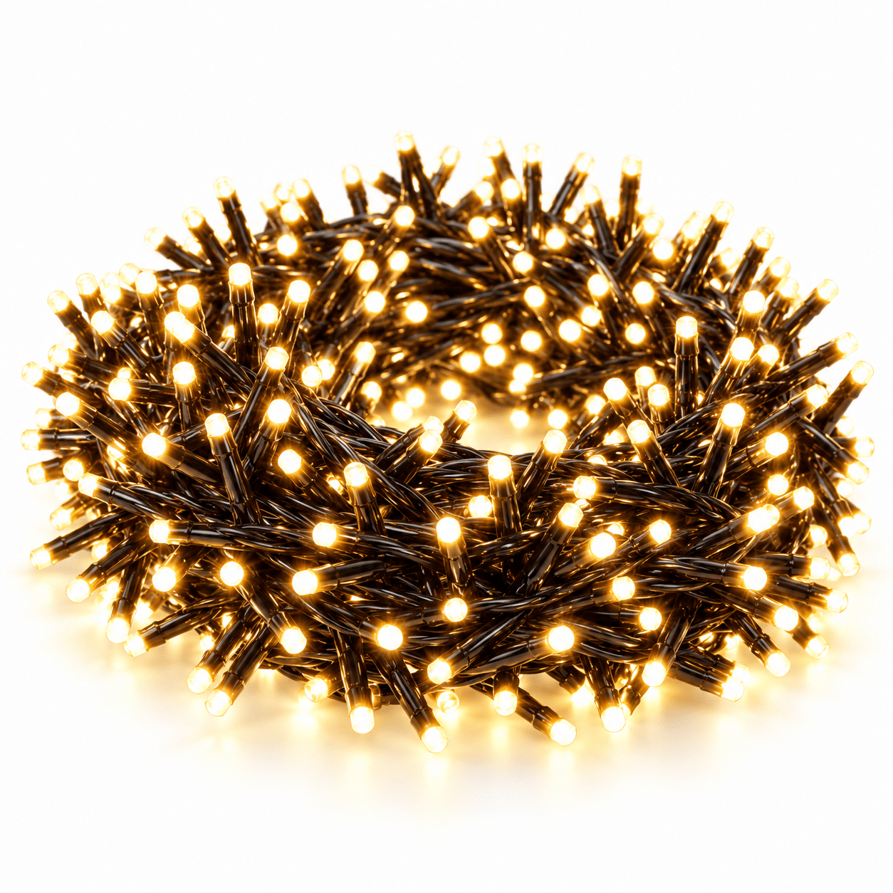 Super Cluster LED Lyskæde med 3216 eller 4800 Varmhvide Lys 8 eller 12 Meter
